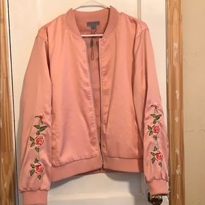 Pink bomber jacket